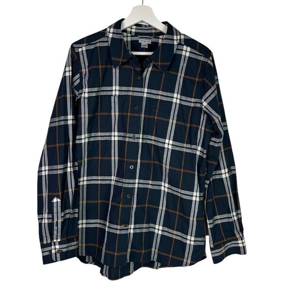 Carhartt Women's Large Fairview Plaid Button Down Shirt - Picture 2 of 10